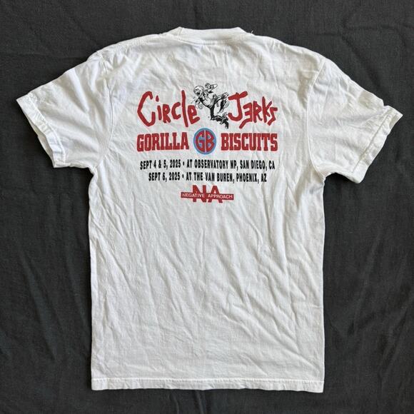 2025 Circle Jerks Gorilla Biscuits Negative Approach Tour T Shirt Shawn Kerri S - Picture 4 of 5